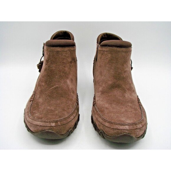 Skechers Womens Size 7 Bikers Lite Suede Ankle Boots Style  Skechers Womens Size 7 Bikers Lite Suede Ankle Boots Style Good Mood Dark Brown
